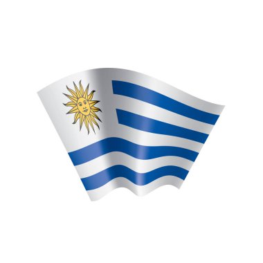 Uruguay bayrağı, vektör çizim