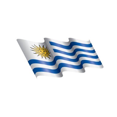 Uruguay bayrağı, vektör çizim