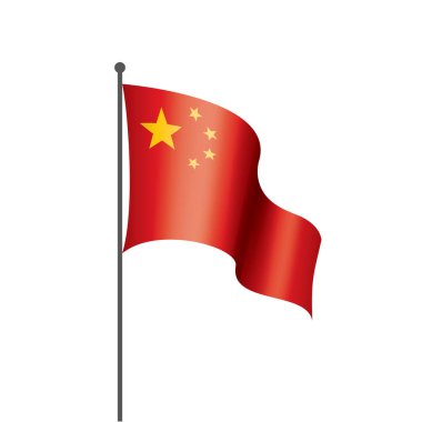 Çin bayrağı, vektör illüstrasyonu