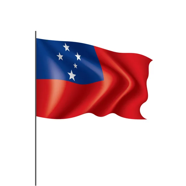 Samoa vlajka, vektorové ilustrace — Stockový vektor