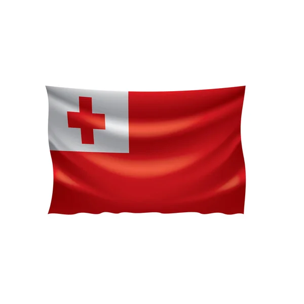 Tonga-Flagge, Vektorillustration — Stockvektor