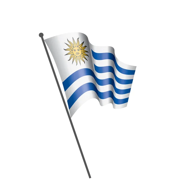 Drapeau Uruguay, illustration vectorielle — Image vectorielle