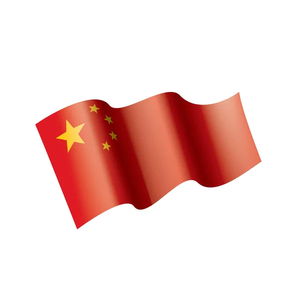 Bandeira da China, ilustração vetorial — Vetor de Stock