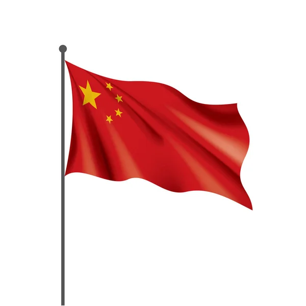 Bandeira da China, ilustração vetorial — Vetor de Stock