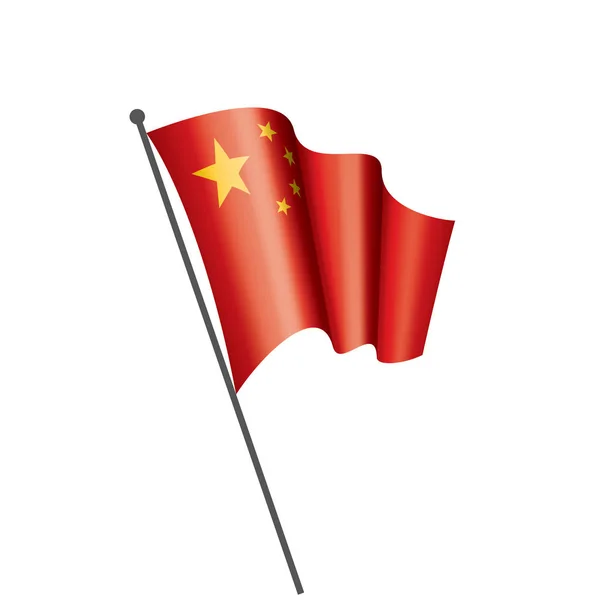 Bandeira da China, ilustração vetorial — Vetor de Stock