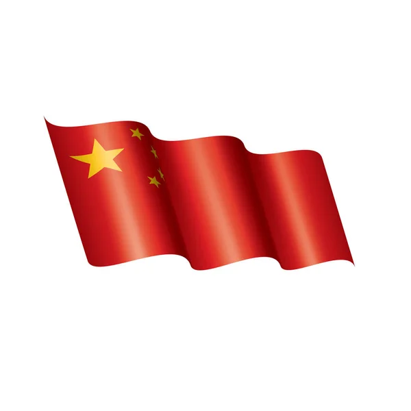 Bandeira da China, ilustração vetorial — Vetor de Stock