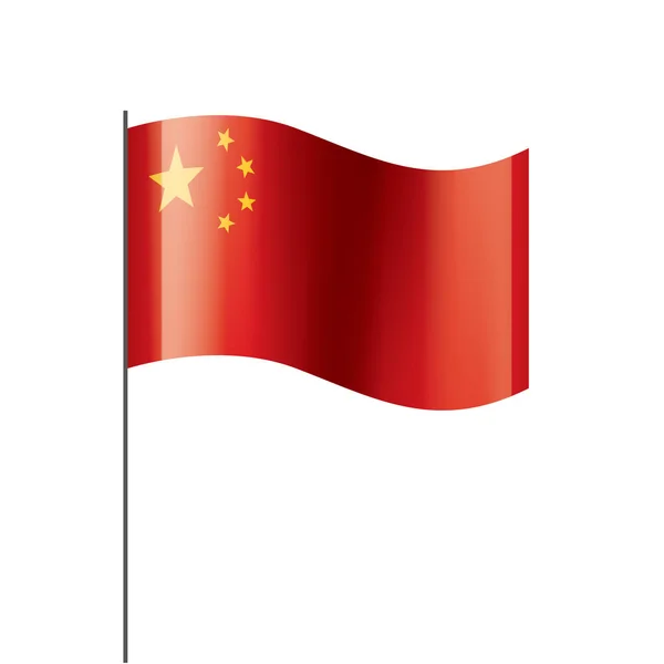Bandiera della porcellana, illustrazione vettoriale — Vettoriale Stock