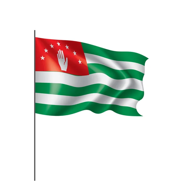 Bandera de Abjasia, ilustración vectorial — Vector de stock