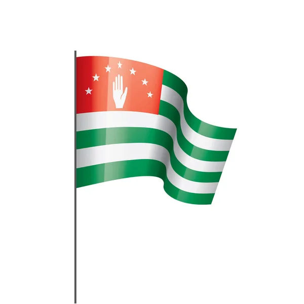Bandera de Abjasia, ilustración vectorial — Archivo Imágenes Vectoriales