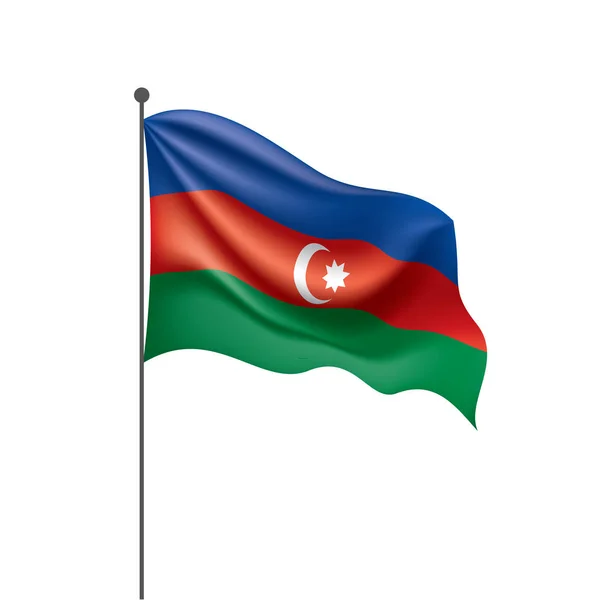 Bandera de Azerbaiyán, ilustración vectorial — Vector de stock