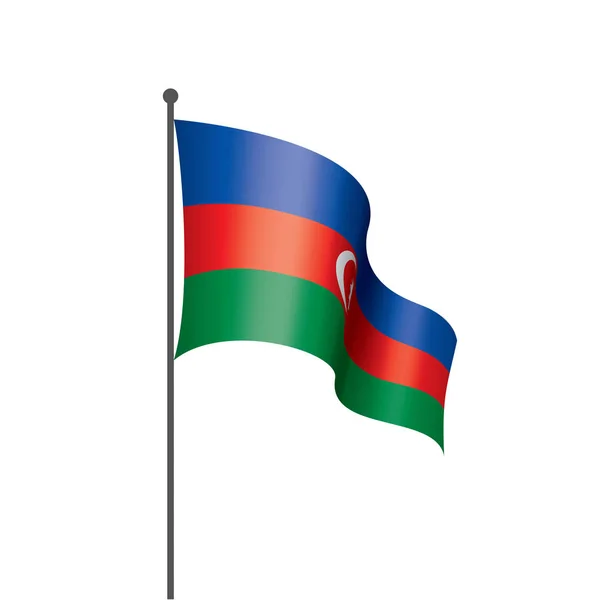 Ázerbájdžánská vlajka, vektorová ilustrace — Stockový vektor