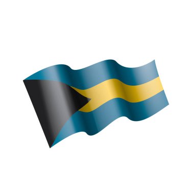 Bahamalar bayrağı, vektör çizim