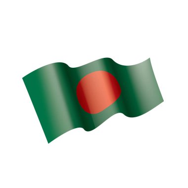 bangladeş bayrağı, vektör illüstrasyonu