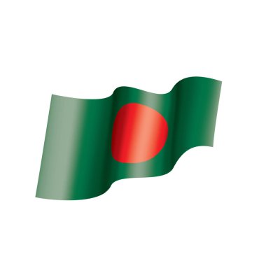bangladeş bayrağı, vektör illüstrasyonu