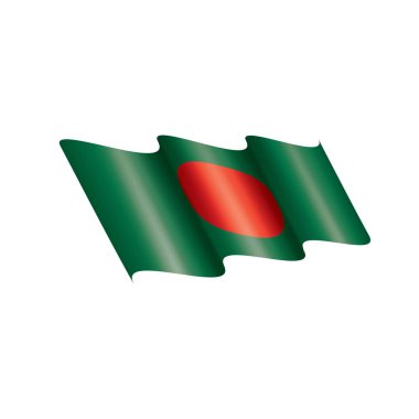 bangladeş bayrağı, vektör illüstrasyonu