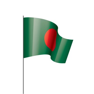 bangladeş bayrağı, vektör illüstrasyonu