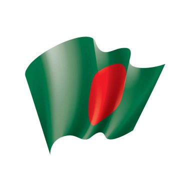 bangladeş bayrağı, vektör illüstrasyonu