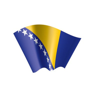 Bosna-Hersek bayrağı, vektör çizim