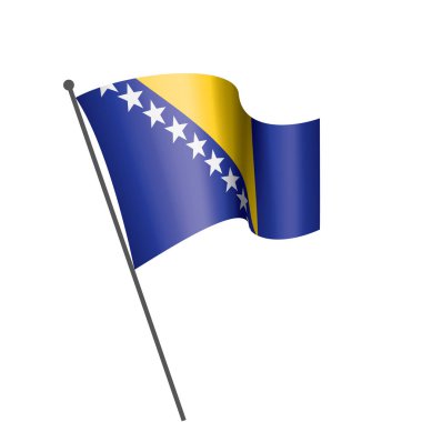 Bosna-Hersek bayrağı, vektör çizim