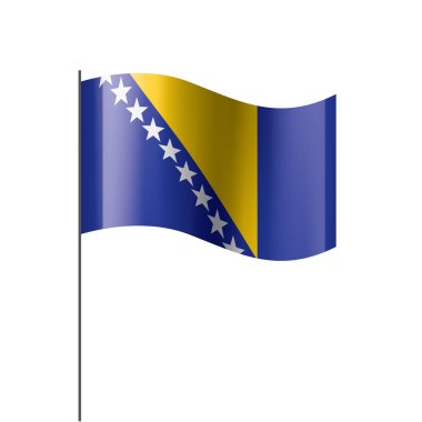 Bosna-Hersek bayrağı, vektör çizim