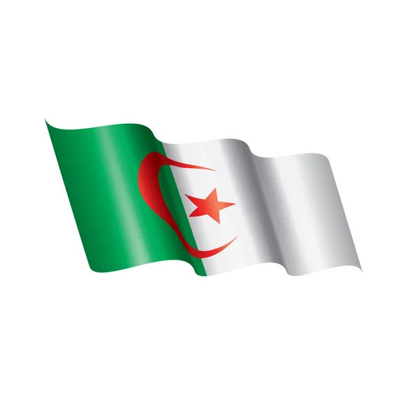 Drapeau Algérie, illustration vectorielle — Image vectorielle