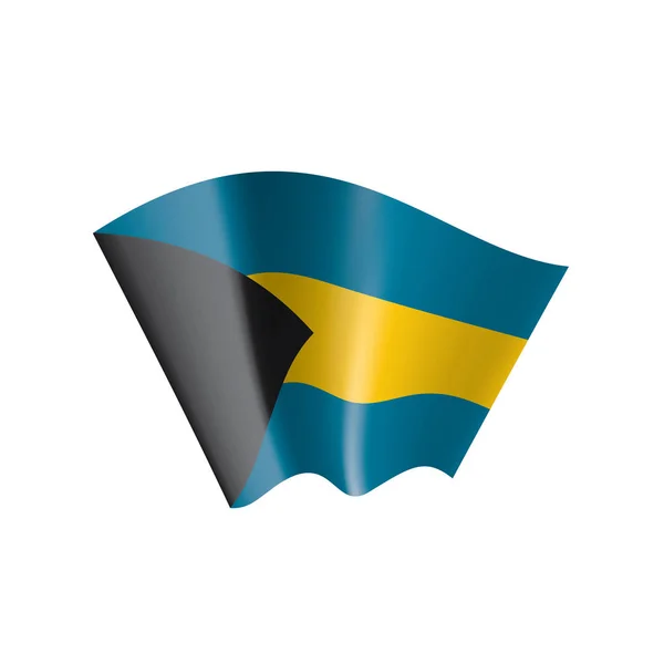 Bahamalar bayrağı, vektör çizim — Stok Vektör