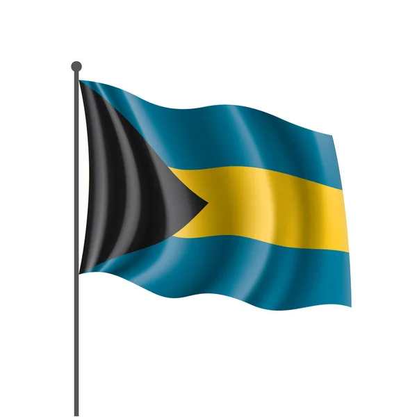 Drapeau des Bahamas, illustration vectorielle — Image vectorielle