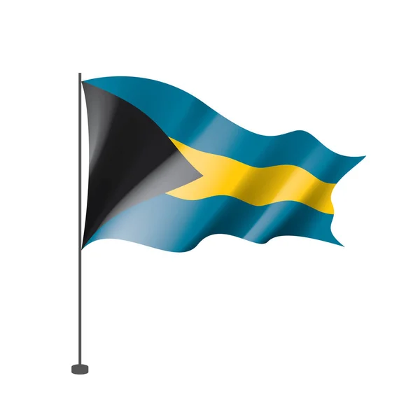 Drapeau des Bahamas, illustration vectorielle — Image vectorielle