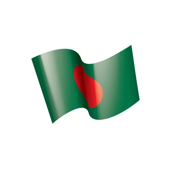 Banladesh flagga, vektor illustration — Stock vektor