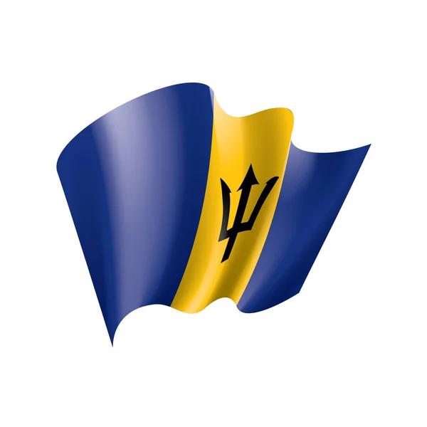Bandera de Barbados, vector de ilustración — Vector de stock