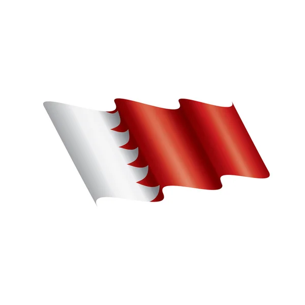 Bahrain Flagge, Vektorabbildung — Stockvektor