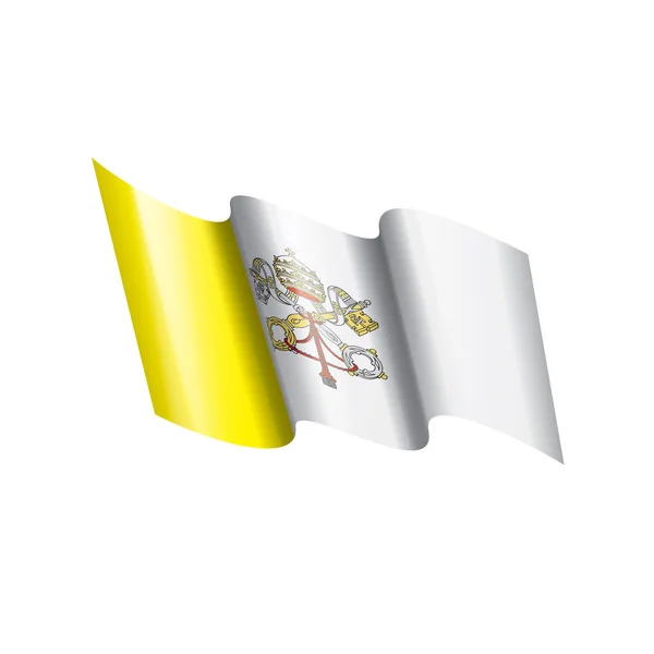Flaga Watykanu, ilustracja wektora na białym tle — Wektor stockowy