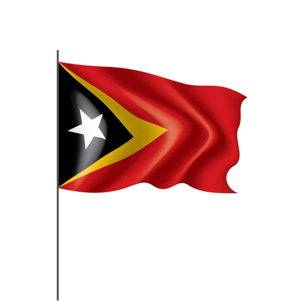 Bandeira timor leste, ilustração vetorial sobre um fundo branco —  Vetores de Stock