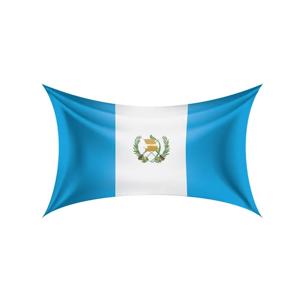 Bandera de Guatemala, ilustración vectorial sobre fondo blanco — Archivo Imágenes Vectoriales