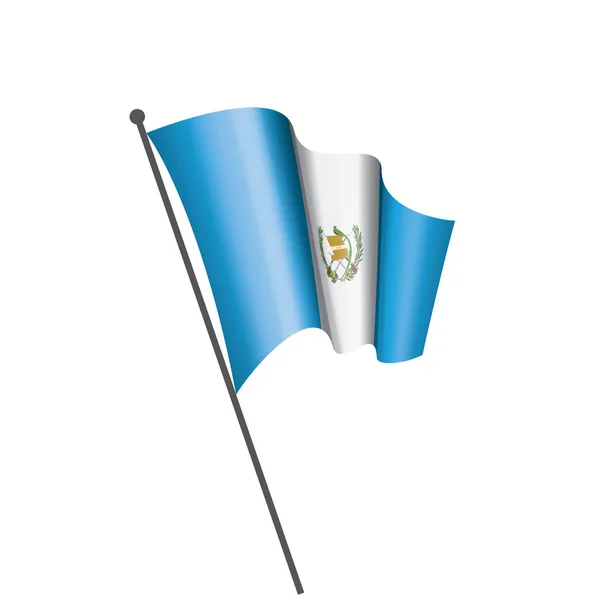 Drapeau du Guatemala, illustration vectorielle sur fond blanc — Image vectorielle