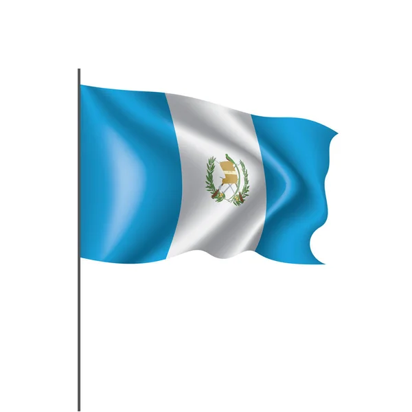 Drapeau du Guatemala, illustration vectorielle sur fond blanc — Image vectorielle