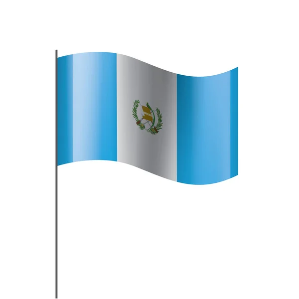 Flaga Gwatemali, wektor ilustracja na białym tle — Wektor stockowy