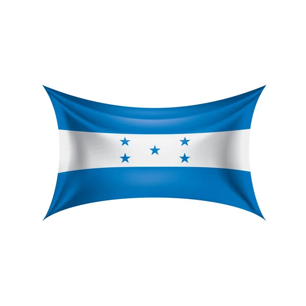 Bandera de Honduras, ilustración vectorial sobre fondo blanco — Vector de stock