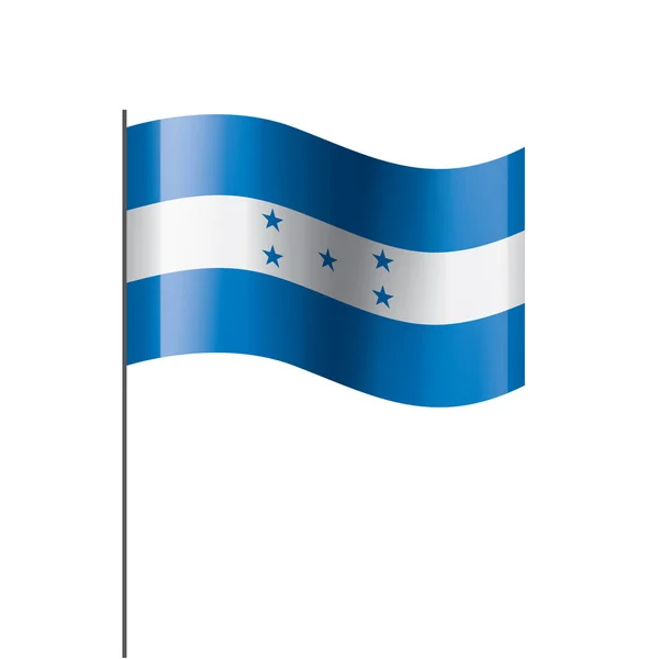 Honduras zászló, vektor illusztráció fehér alapon — Stock Vector