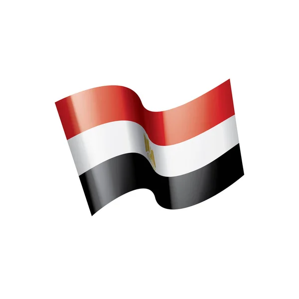 Egypt flag, vector illustration on a white background — Stock Vector