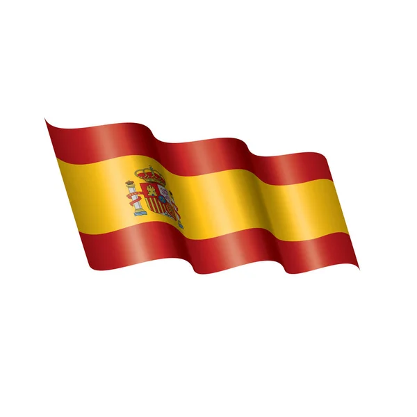 Bandeira de espanha, ilustração vetorial em um fundo branco —  Vetores de Stock