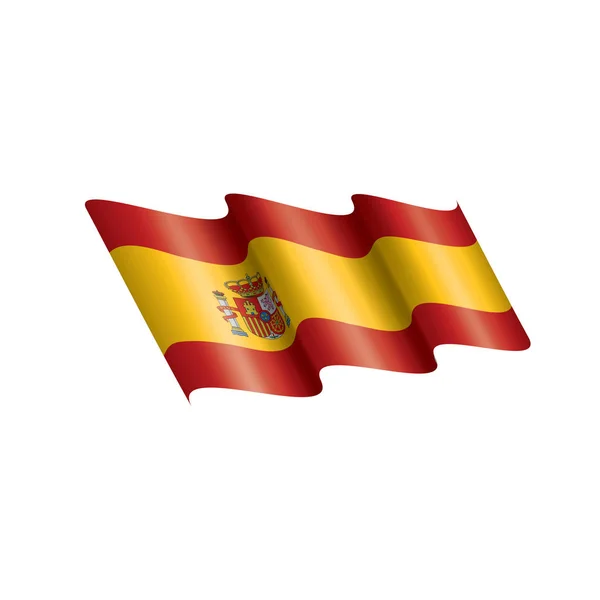 Spain flag, vector illustration on a white background — Stock Vector