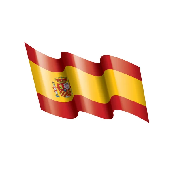 Bandeira de espanha, ilustração vetorial em um fundo branco — Vetor de Stock