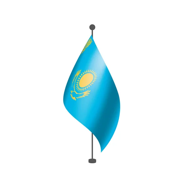 Kazakhstan flag, vector illustration on a white background — Stock Vector