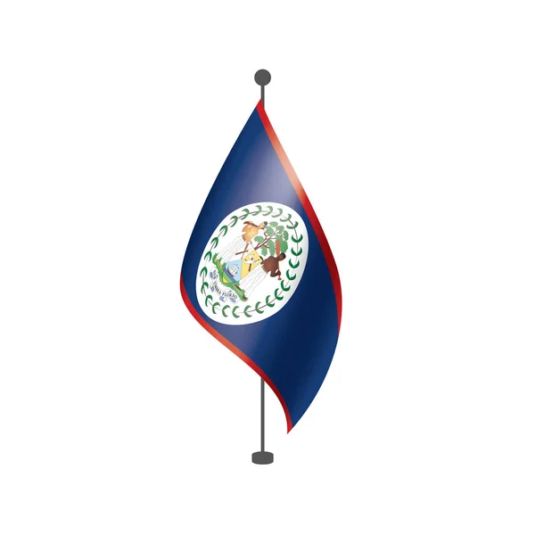 Bandera de Belice, ilustración vectorial sobre fondo blanco — Archivo Imágenes Vectoriales