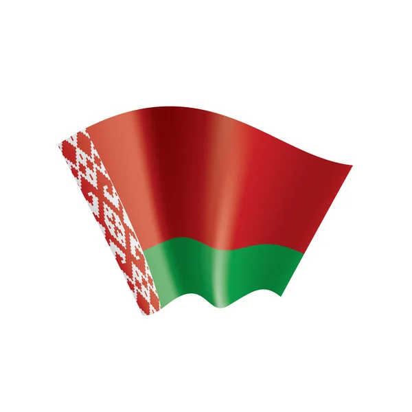 Drapeau du Belarus, illustration vectorielle sur fond blanc — Image vectorielle