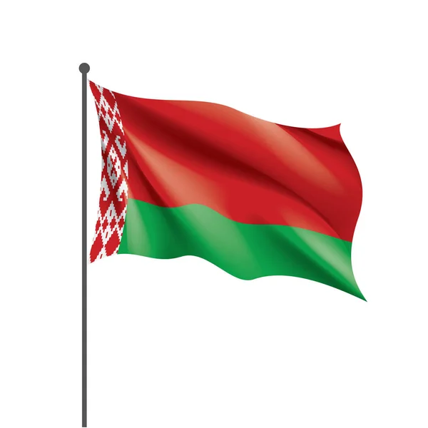 Belarus flag, vector illustration on a white background — Stock Vector