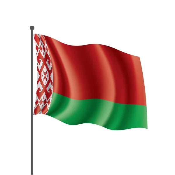 Belarus flag, vector illustration on a white background — Stock Vector