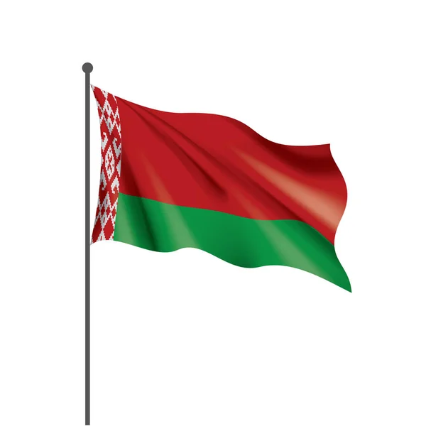 Belarus flag, vector illustration on a white background — Stock Vector