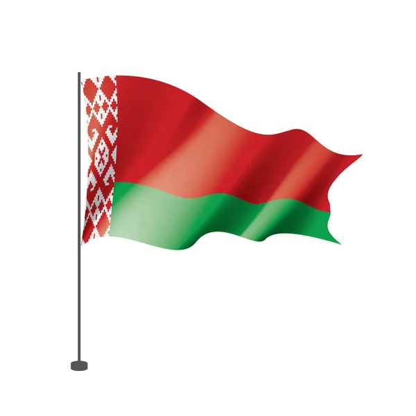 Belarus flag, vector illustration on a white background — Stock Vector